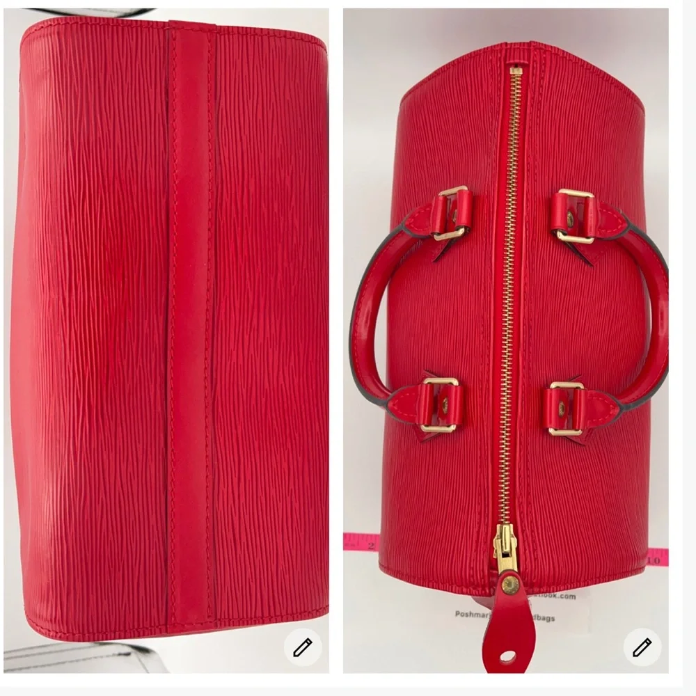 LV Epi Red Speedy in Beautful Condition w/LV dust bag and Entrupy COA!😍🌹
